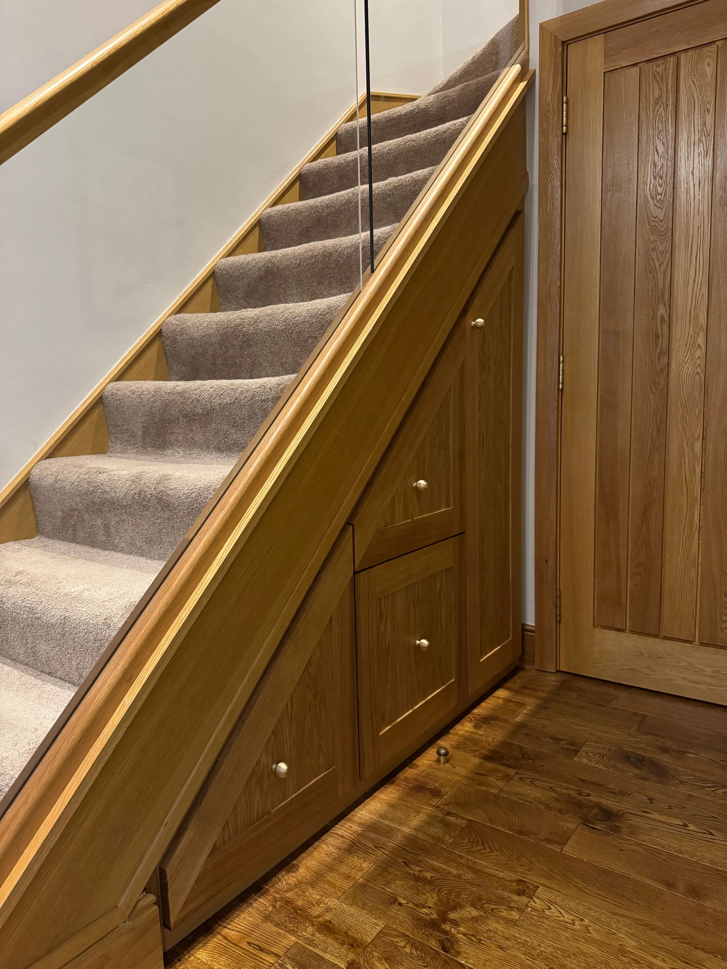 Solid Oak Under-Stairs Storage, Seagull Bespoke Interiors