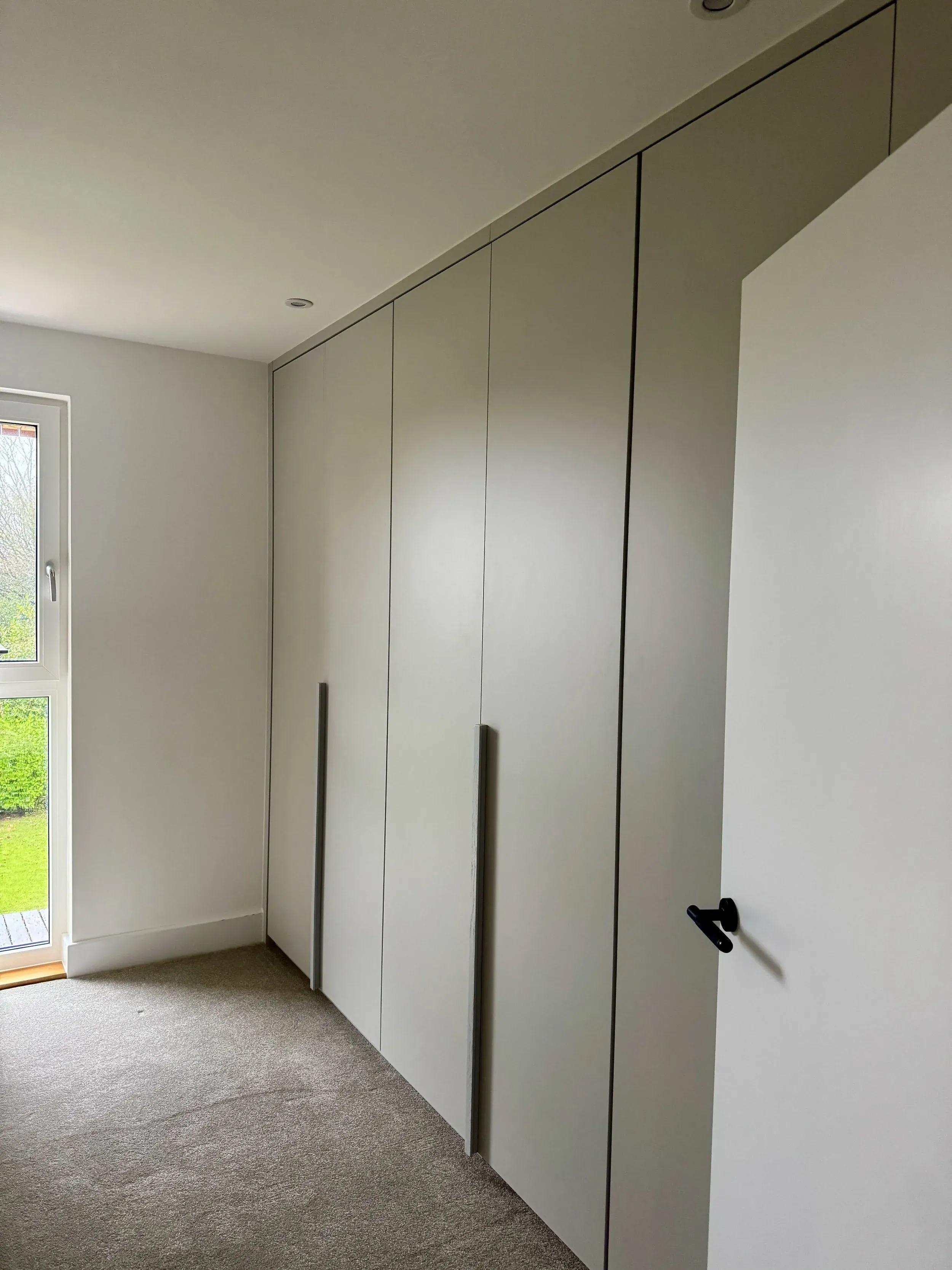 Light Grey Six-Door Wardrobe, Seagull Bespoke Interiors