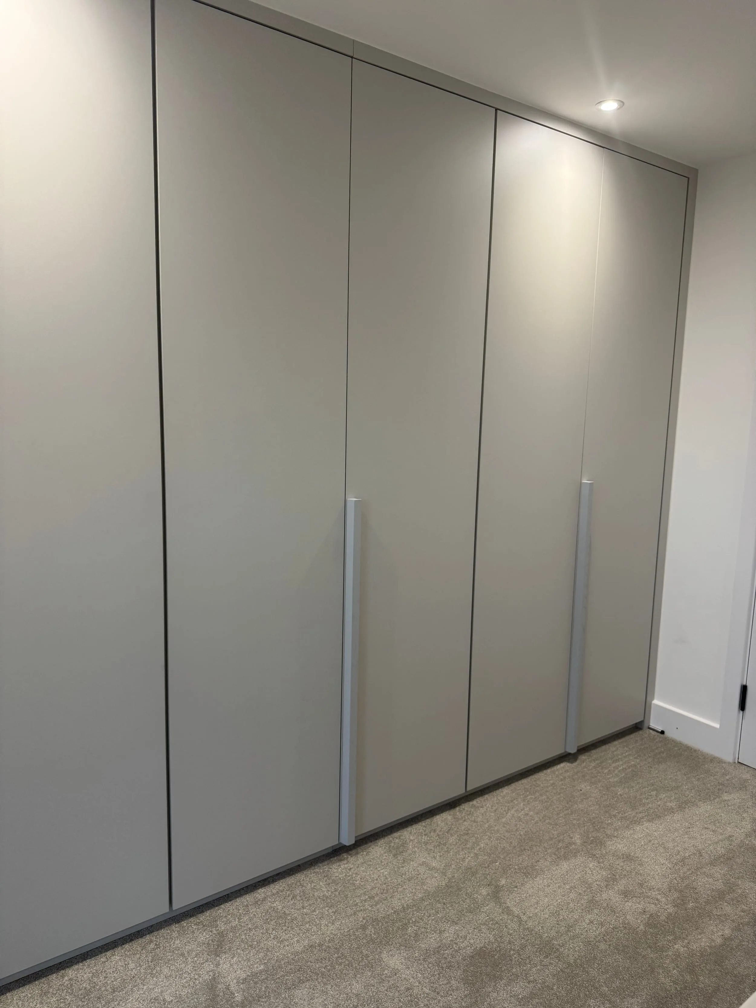 Light Grey Six-Door Wardrobe, Seagull Bespoke Interiors