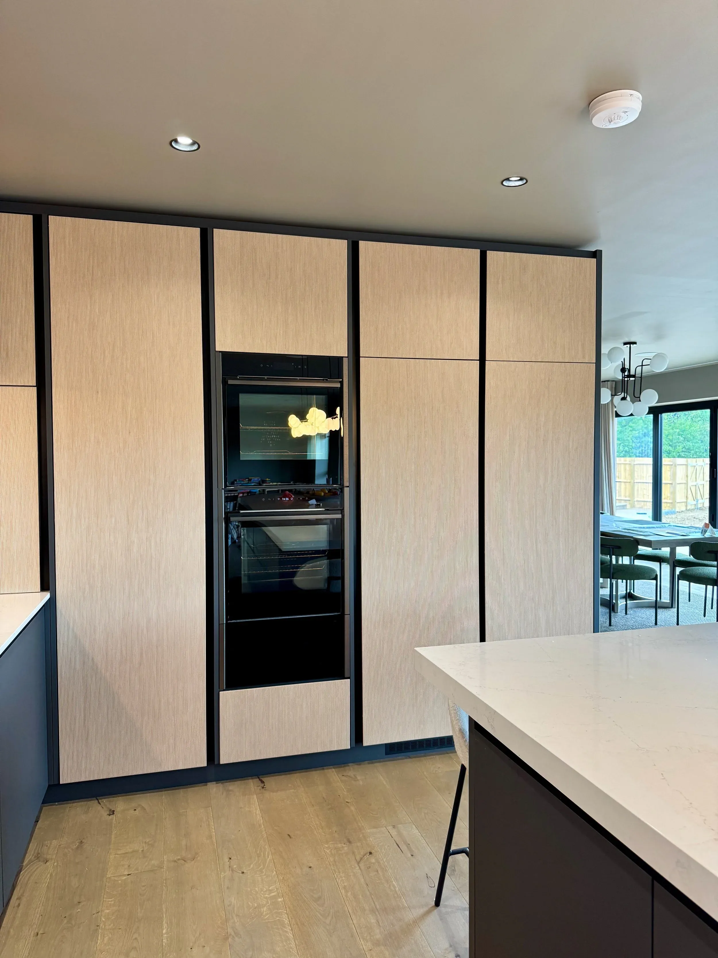 Reeded Oak Kitchen, Seagull Bespoke Interiors
