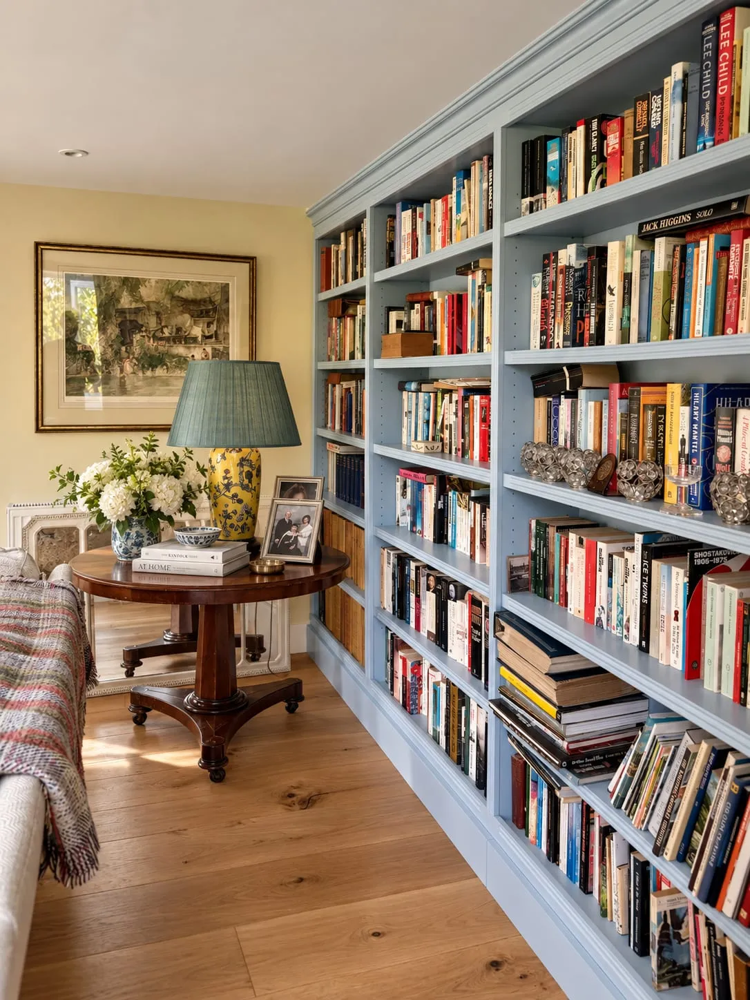 Fluted Lulworth Blue Bookcase