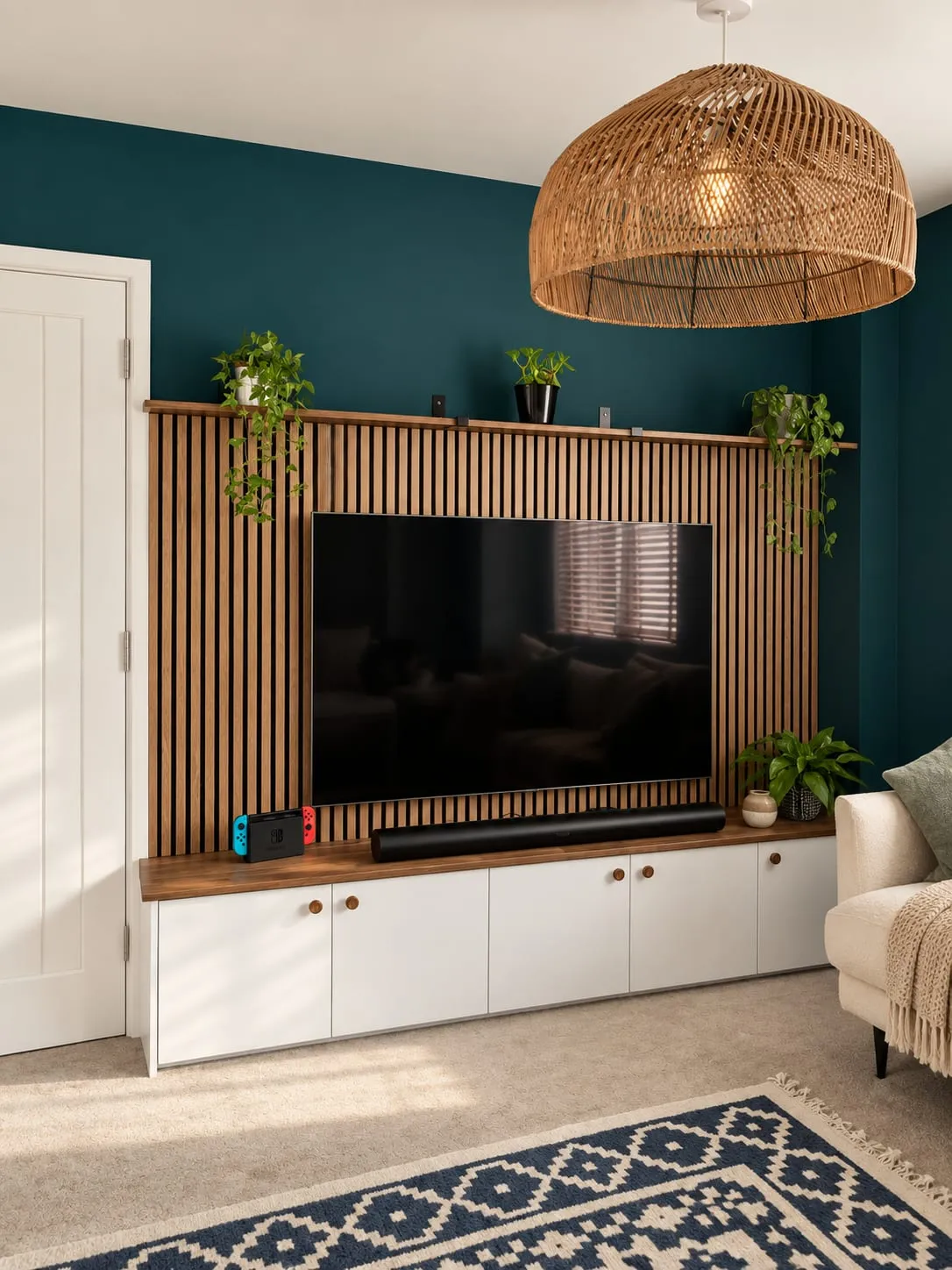 Walnut Media Wall